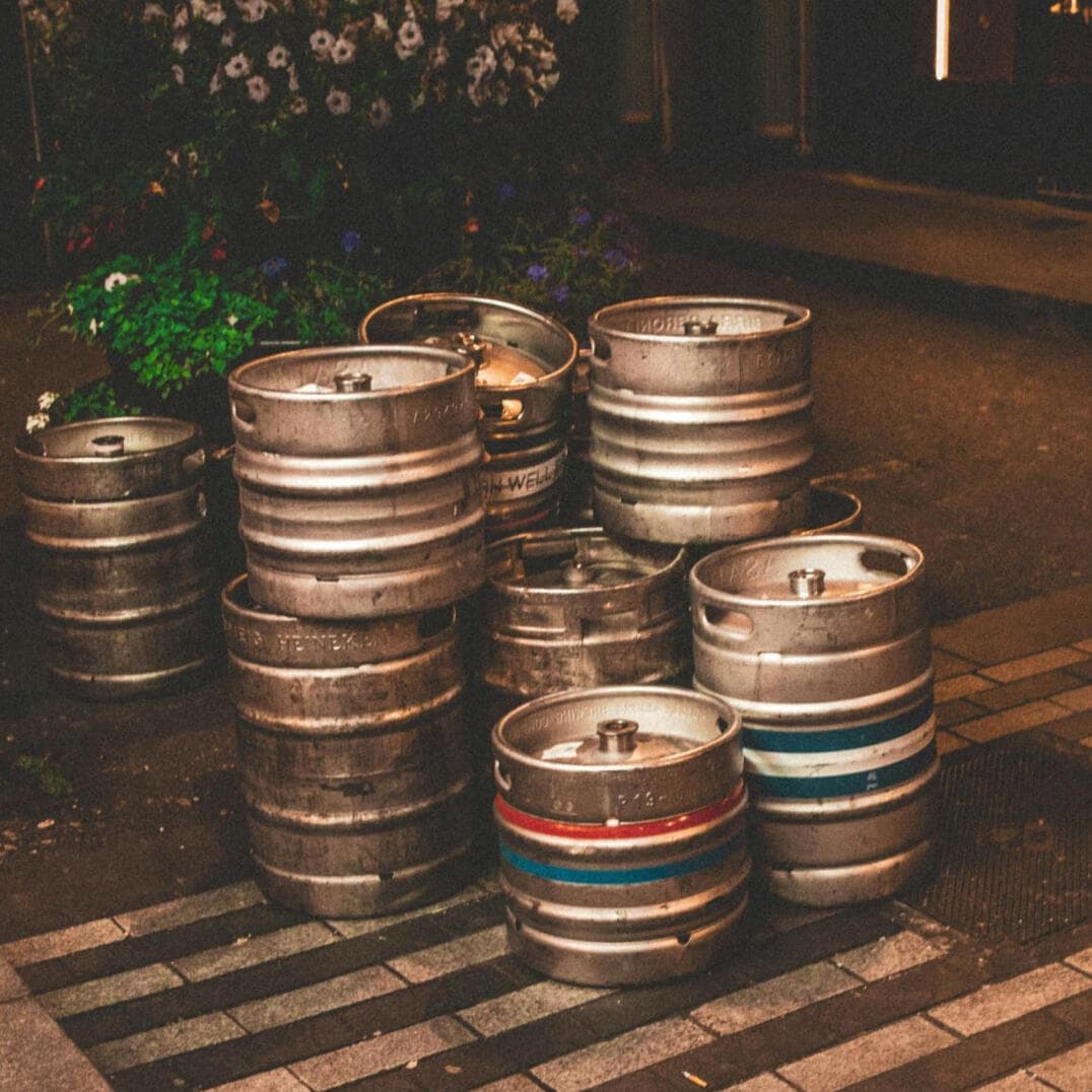 A freshly poured craft beer in a taproom setting